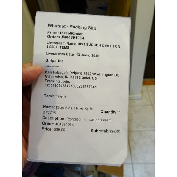 Nike Kyrie 8 GO Black Blue Red GS DQ8080-012 Size 5.5Y New In Box - Picture 11 of 12